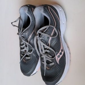 Saucony Cohesion 2 Gray Athletic Sneakers Shoes Size 8.5